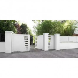 Portillon PVC standard GUÉRANDE blanc hauteur 1000x1800mm