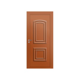 Porte d’entrée PVC couleur Granala - Brun oranger (RAL8023)
