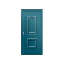 Porte d’entrée PVC couleur Granala - Bleu gentiane (RAL5025)