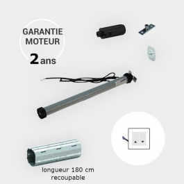 Axe motorisé 20 Nm à commande filaire ZF 54 mm longueur 180 cm, recoupable