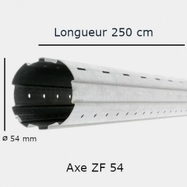 Axe motorisé filaire 20 Nm ZF 54 mm longueur 250 cm recoupable