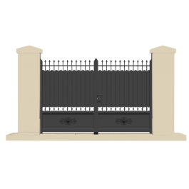 Portail battant aluminium sur-mesure LANG