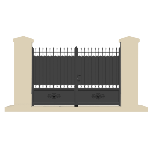 Portail battant aluminium sur-mesure LANG