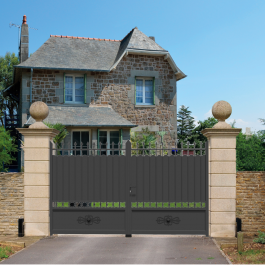 Portail battant aluminium sur-mesure LANG