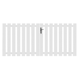 Portail battant PVC standard blanc BALE