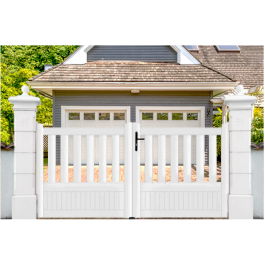 Portail battant PVC standard ETRETAT blanc