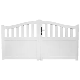 Portail battant PVC standard HAMBOURG blanc GALBÉ