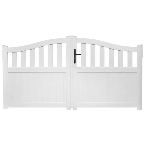 Portail battant PVC standard HAMBOURG blanc GALBÉ