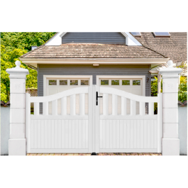 Portail battant PVC standard HAMBOURG blanc GALBÉ